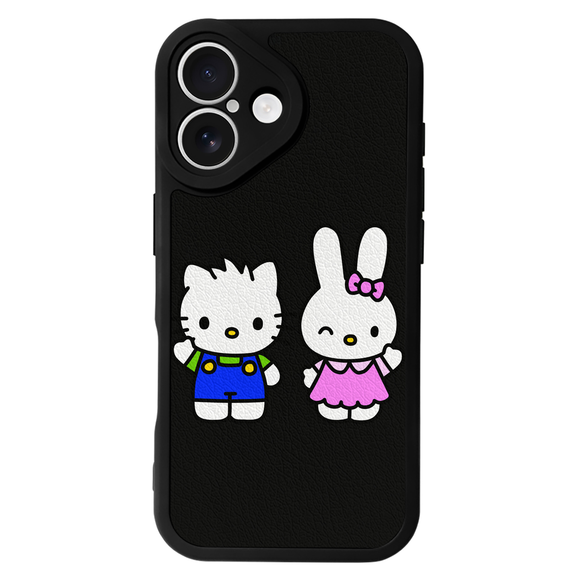 （画像用） Hello Kitty ハローキティ 【iPhone 16シリーズ対応】シリコンスマホケース（レザー調） 材質：シリコン